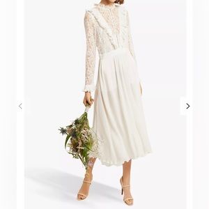 NWT French Connection pf clandre vintage white jumpsuit, size 4